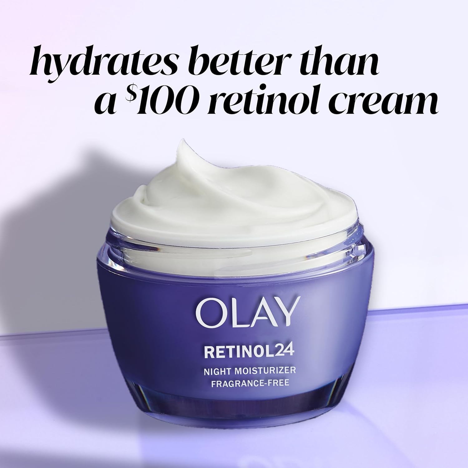 Olay Retinol 24 Fragrance-Free Anti-Aging Night Cream 1.7 Oz for Women - Image 8