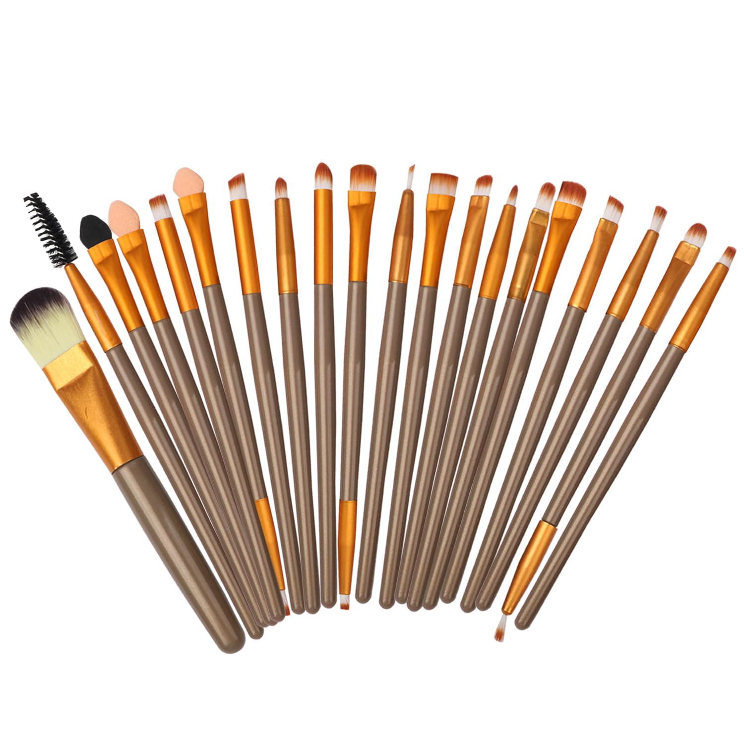 All-in-One Makeup Kit Featuring 2x14 Eyeshadow Palette, Foundation, Eyeliner, Brushes, and Accessories - Image 8