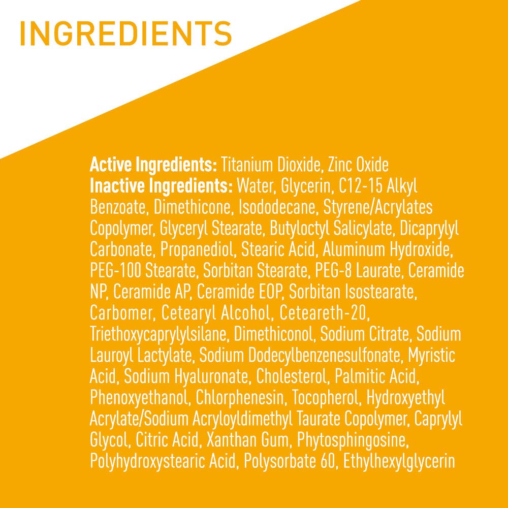 CeraVe 5 oz Mineral Sunscreen SPF 50 with Zinc Oxide, Titanium Dioxide, and Ceramides - Image 6