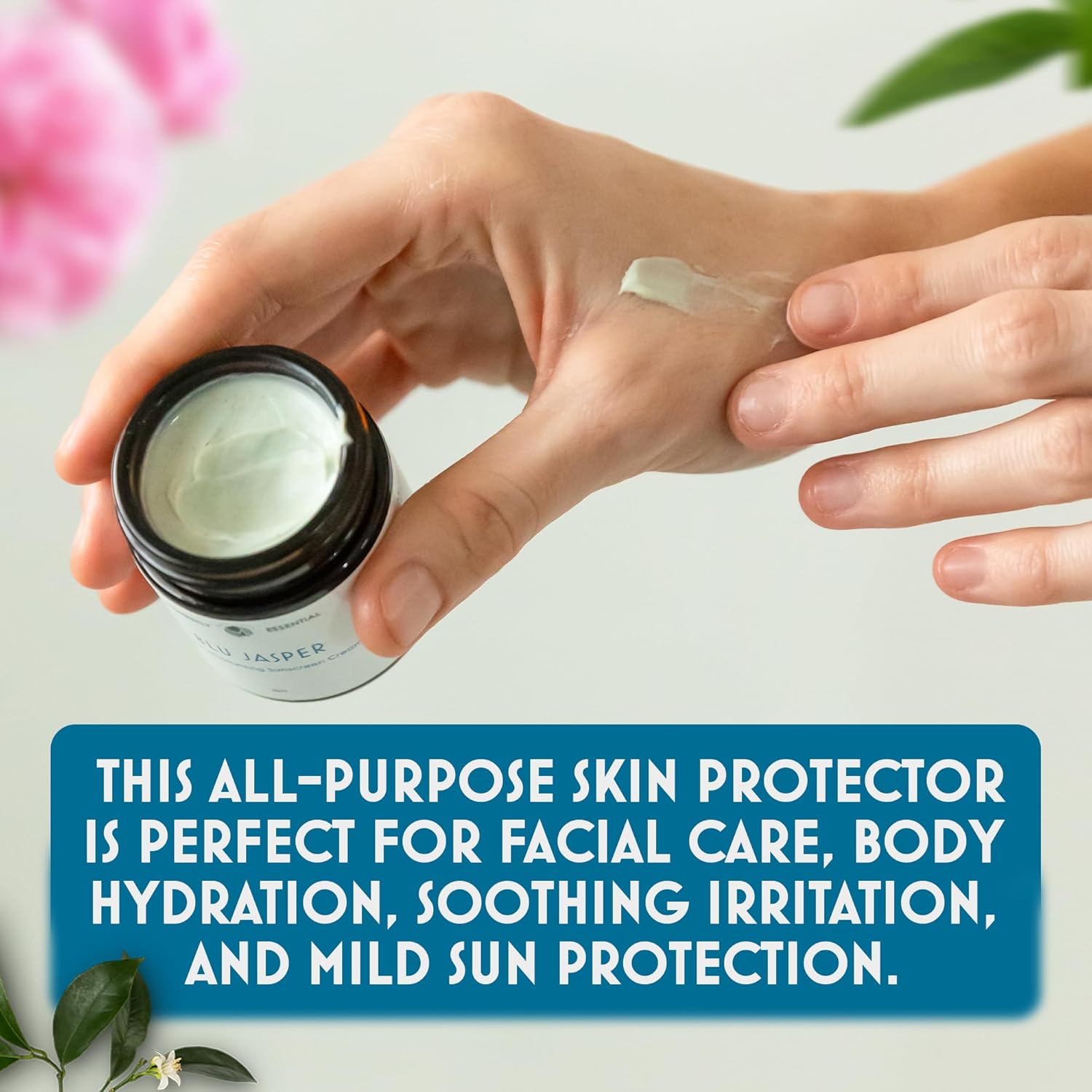 Blue Jasper 2oz Women's Face and Body Moisturizer with SPF, Aloe Vera, and Jojoba - Image 7