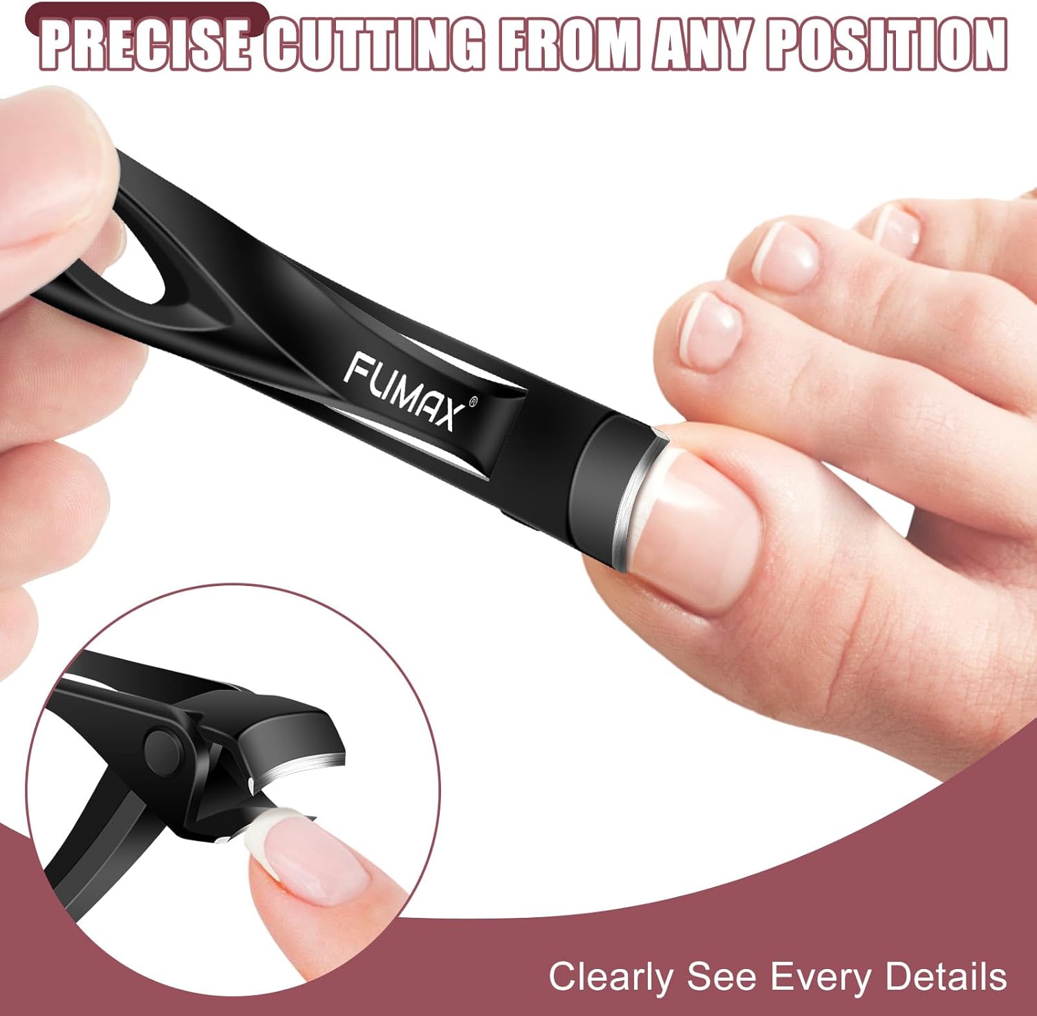 Heavy Duty Large Toenail Clippers for Seniors with Catcher - Sharp Angled Blades for Thick Nails - Image 5