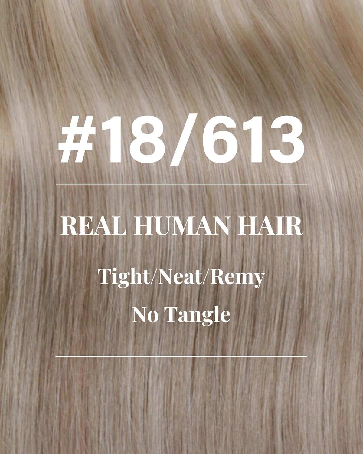 Hetto 12 Inch Ash Blonde Highlights Sew-In Human Hair Extensions 70g - Image 3