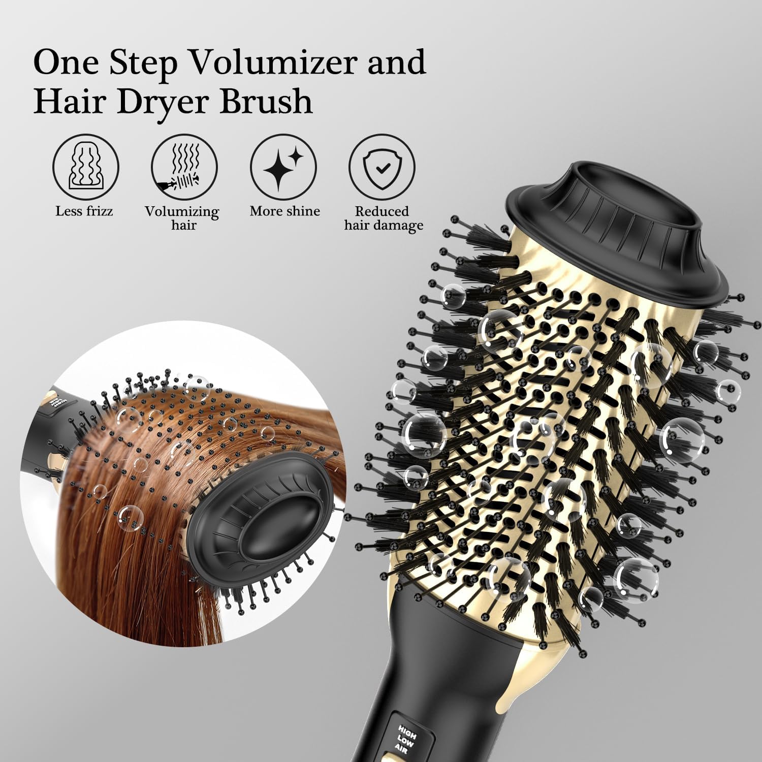 One-Step Volumizer Styler Hot Air Brush for All Hair Types - Image 6