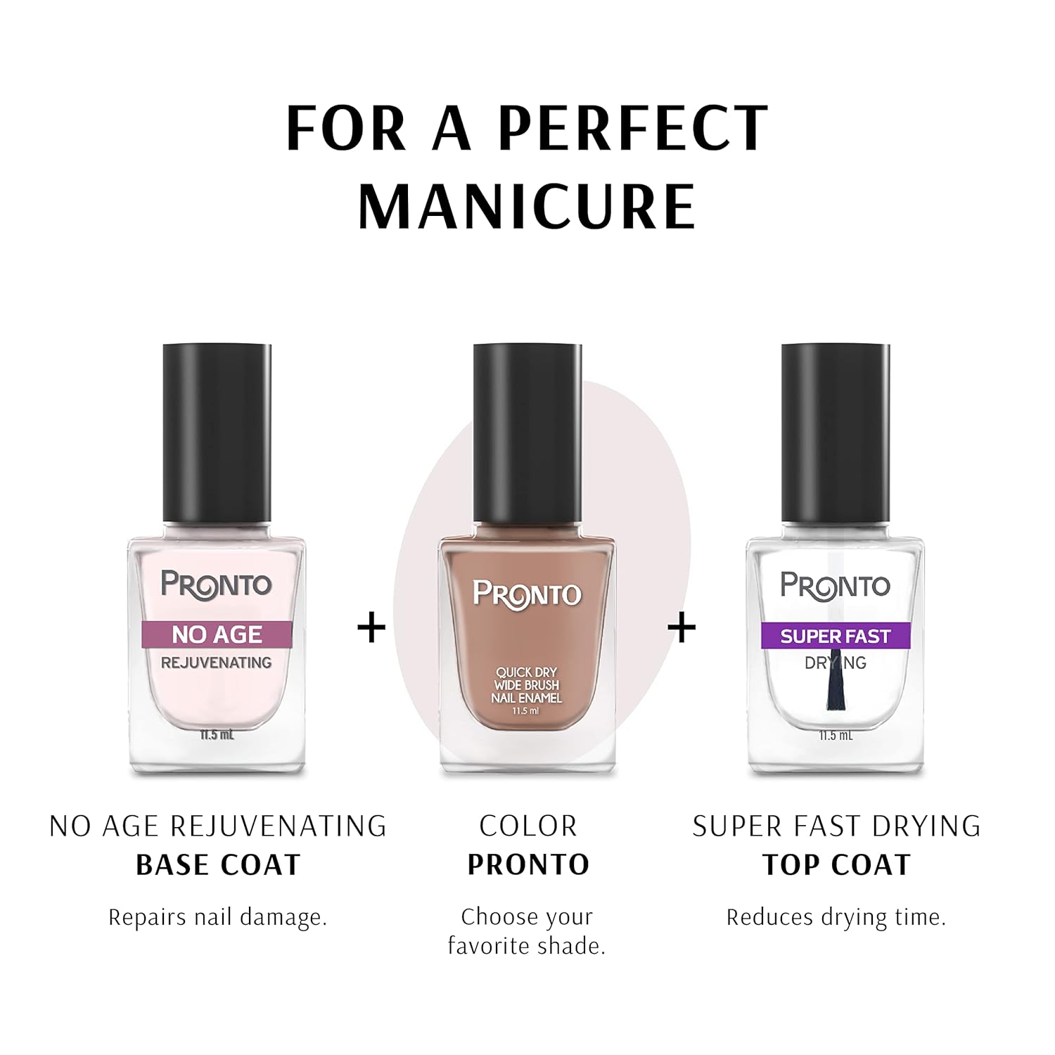 Pronto No Age Nail Rejuvenating Treatment for Ridges, Brittle, Yellow Nails - 15ml Capacity - Image 6