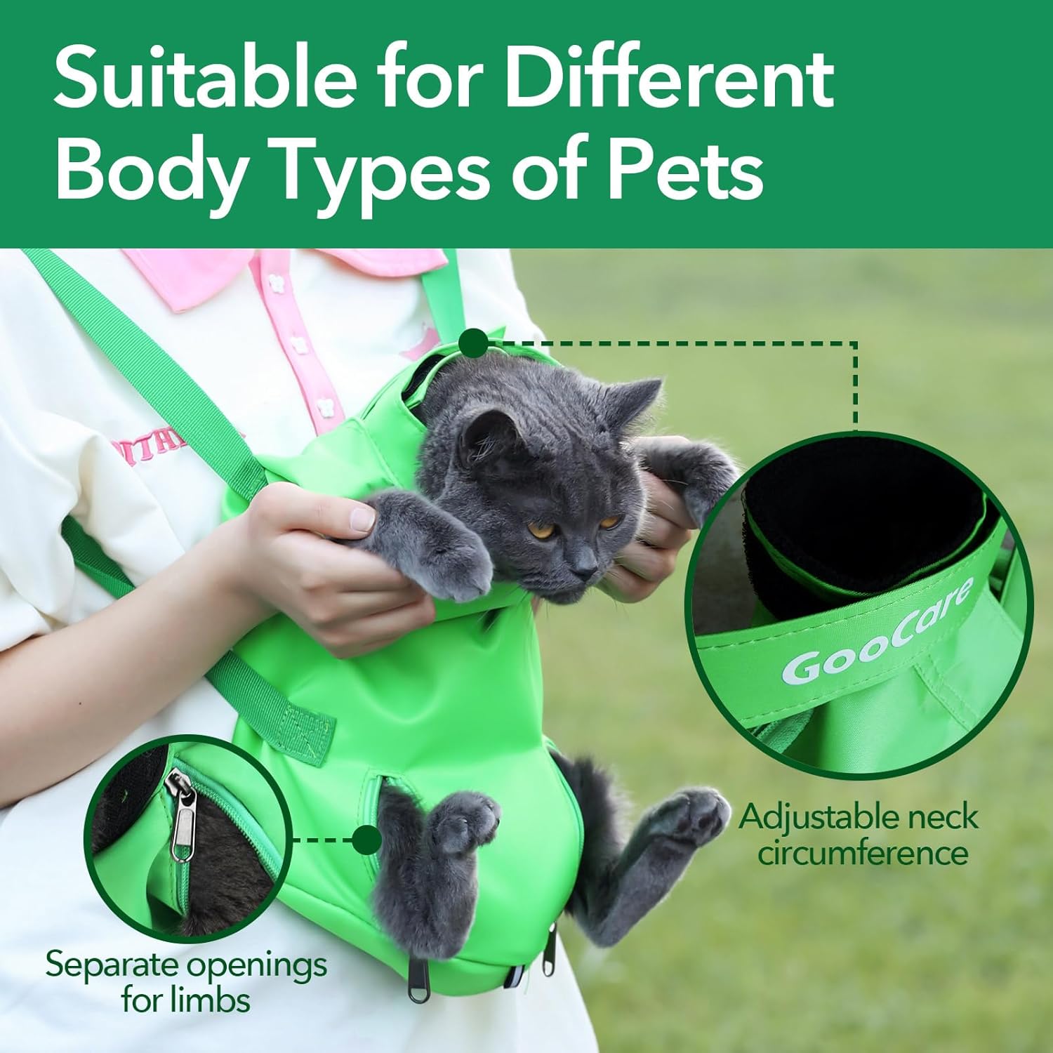 Pet Grooming Restraint Bag for Nail Trimming and Exams, 17x10 Inches, 6-12 lbs Capacity - Image 5