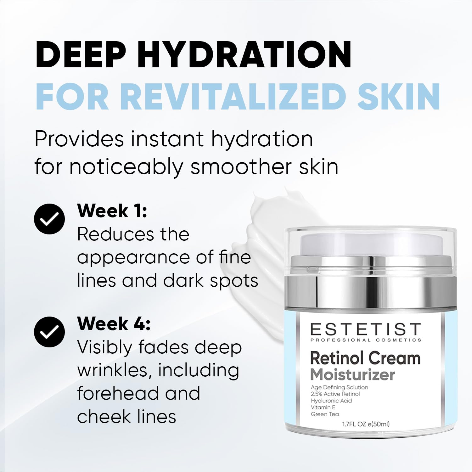ESTETIST Organic Daily Face Moisturizer with Hyaluronic Acid and 2.5% Retinol, 50ml - Image 6