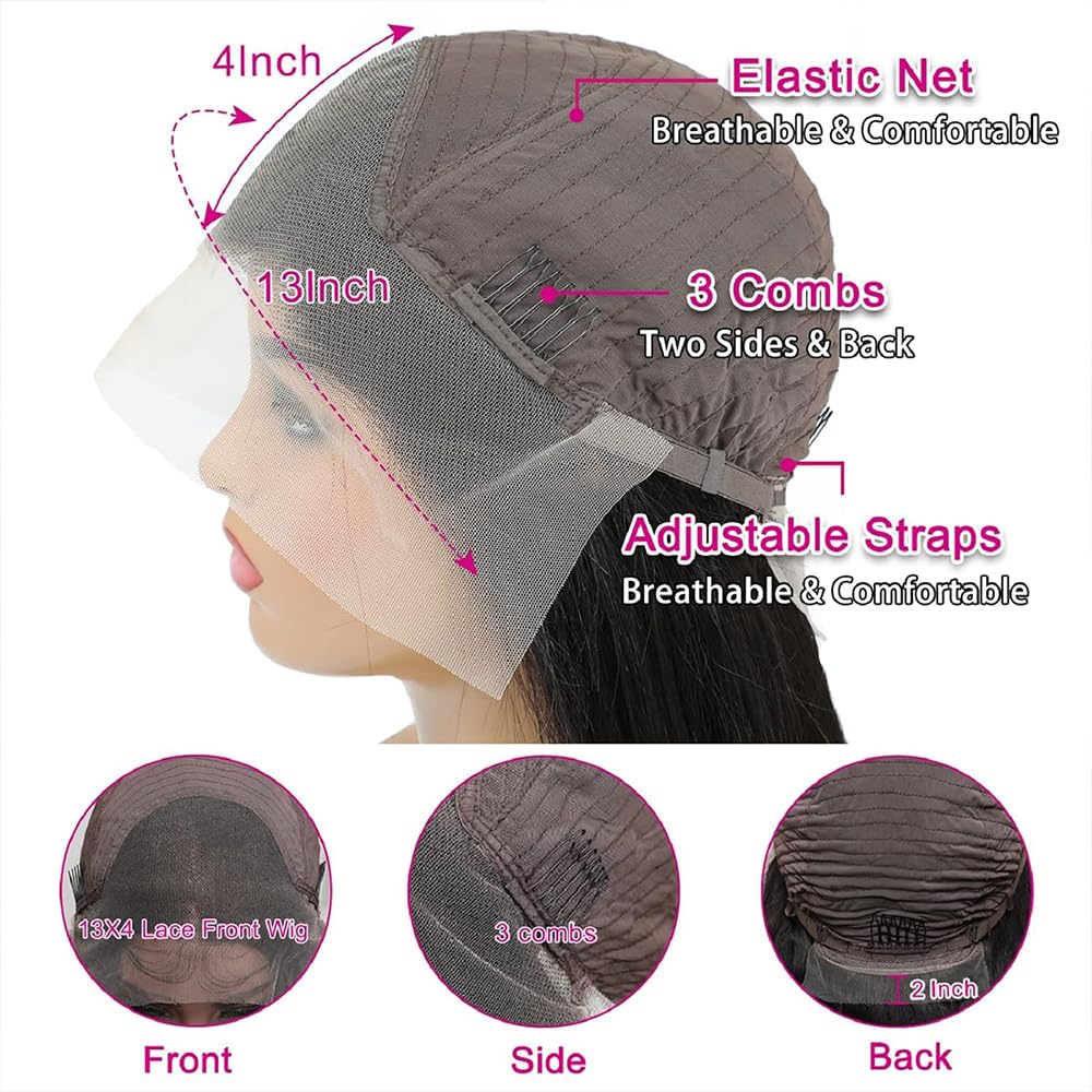 30 Inch 180% Density 13x4 HD Lace Front Human Hair Body Wave Wig - Image 5