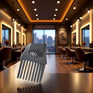 Black Universal Hair Dryer Comb Nozzle Plastic Hairdressing Salon Hair Dryer Blow Comb Attachment Styling Nozzle Tool Nice and Fashion Salon Tool for Straightening Detangling Fine Combs