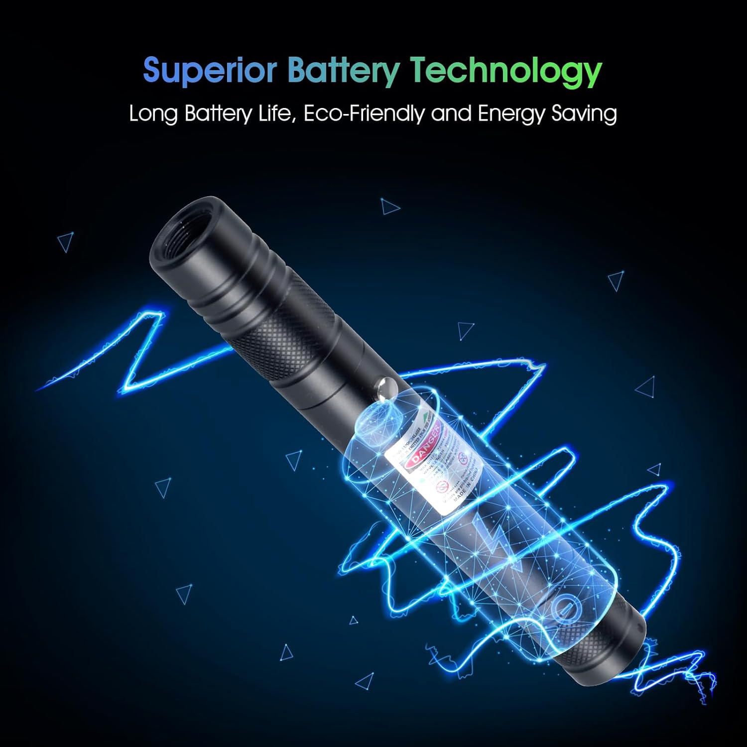 USB-C Rechargeable Green Laser Pointer with Star Cap for Astronomy and Presentations - Image 4
