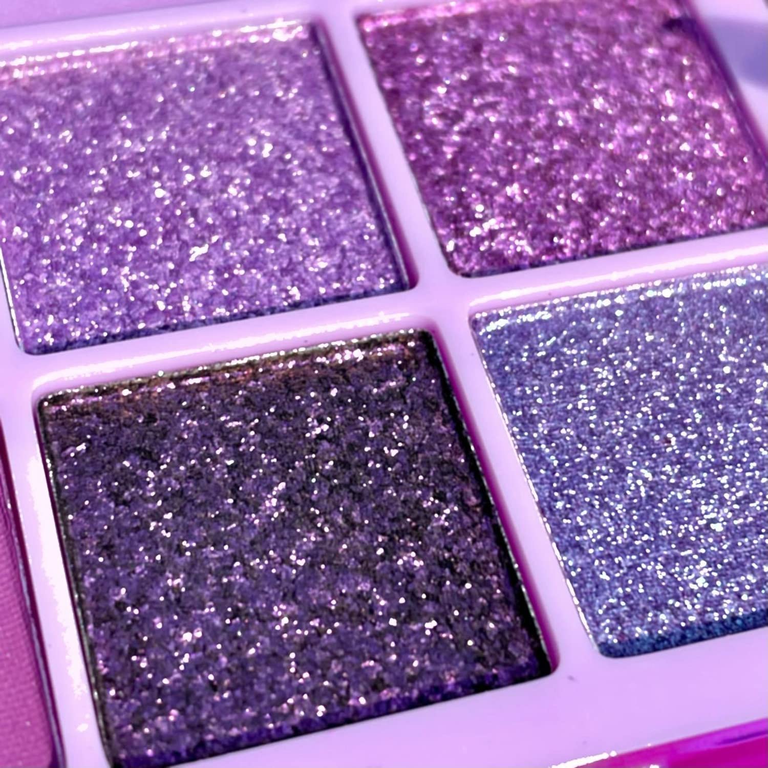 MAEPEOR 9 Color Purple Jam Eyeshadow Palette Longlasting Waterproof Matte Glitter - Image 7