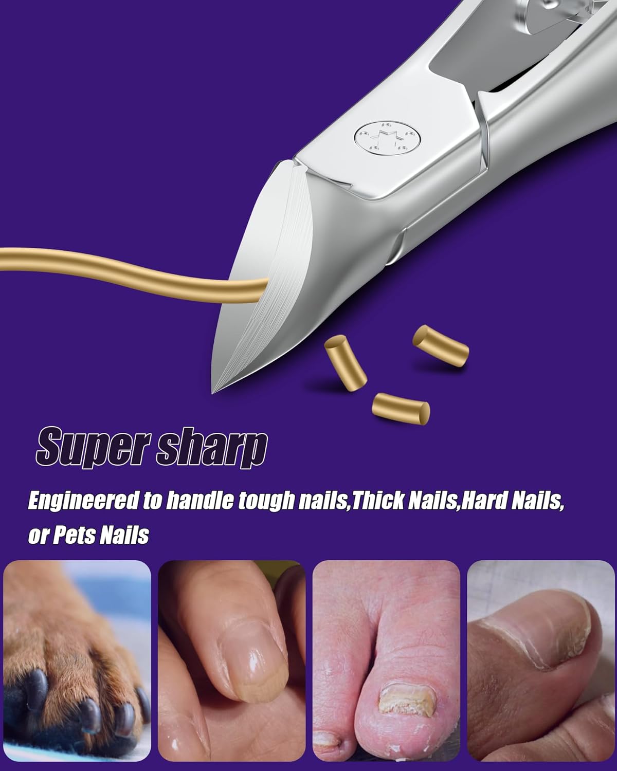 SZQHT Heavy-Duty Toenail Clippers for Thick Ingrown Nails Ultra Wide Jaw 13mm - Image 5