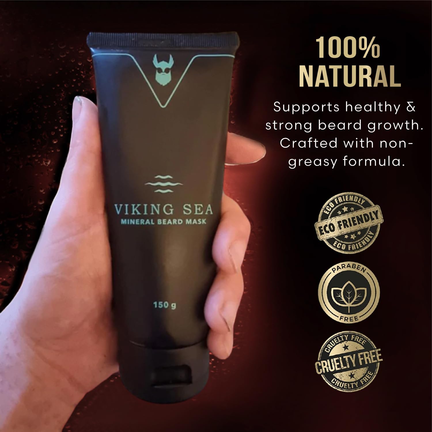 Viking Sea Mineral Beard Conditioner for Men - 5.29 oz - Nourishes and Promotes Beard Health - Image 3
