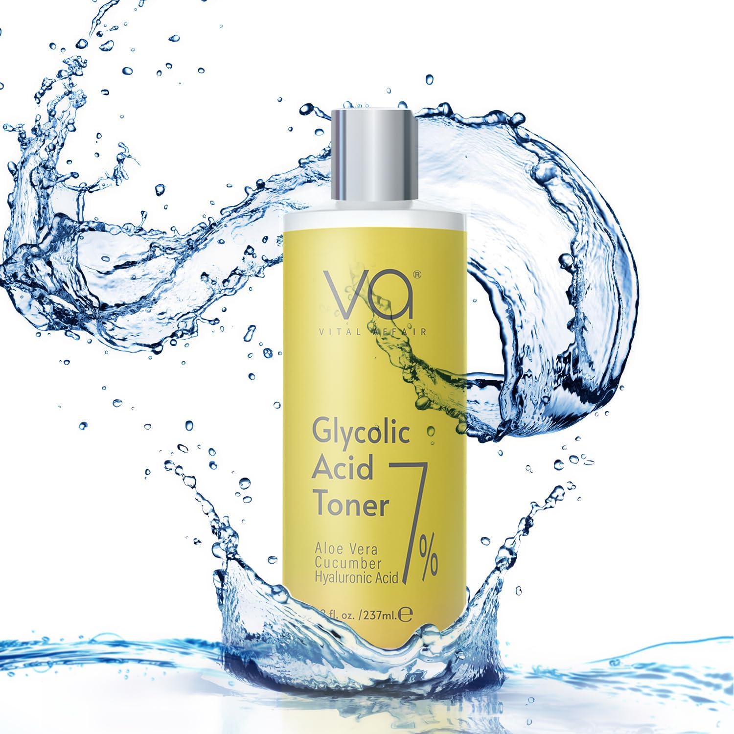 Glycolic Acid Face Toner 8 oz - Anti Aging Pore Minimizer Alcohol Free Formula - Image 8