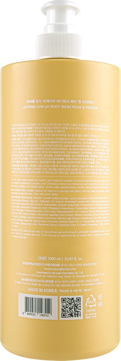 Gentle Korean Pear Freesia Body Wash for Sensitive Skin, 33 Fl Oz - Image 8