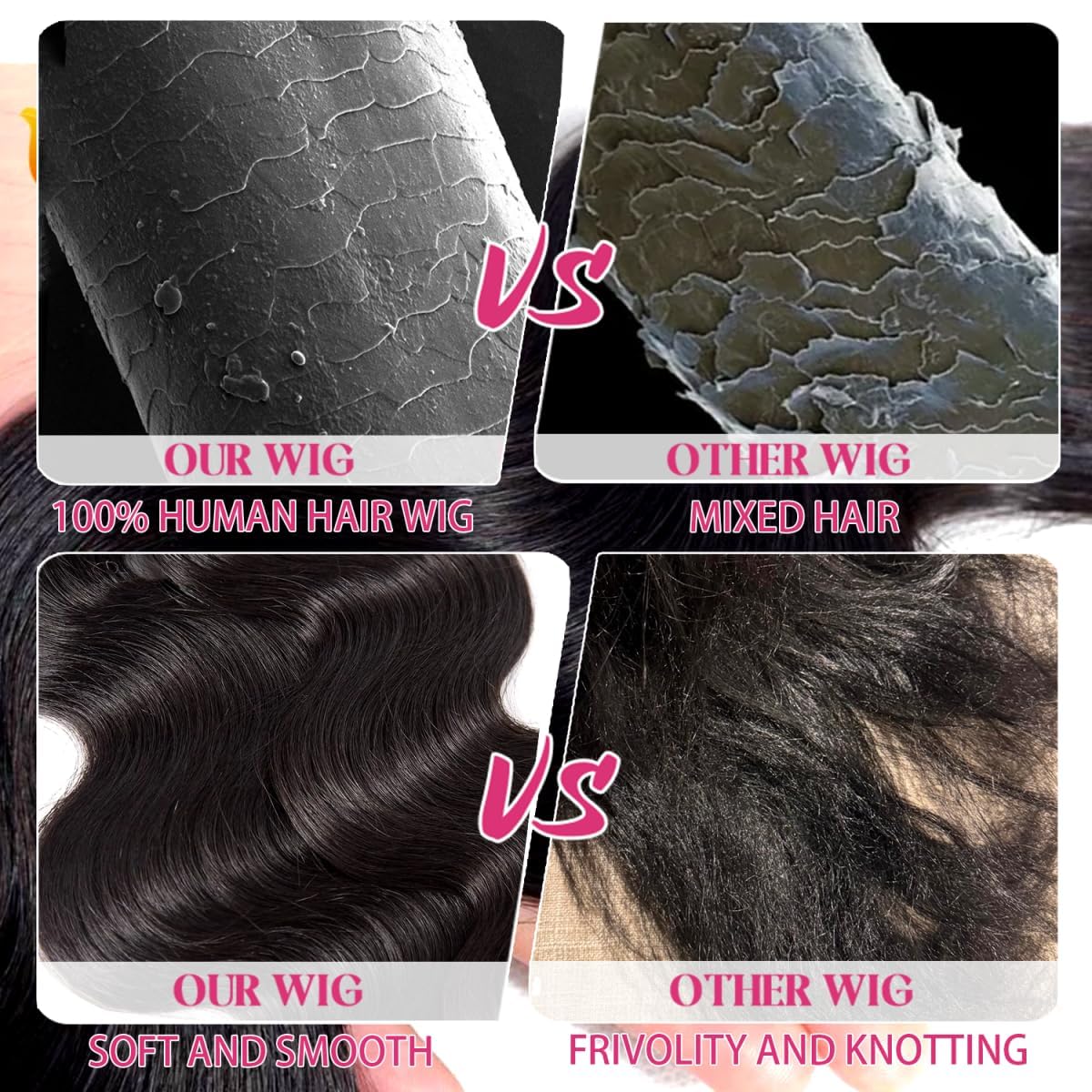 28 Inch 13x6 Body Wave Human Hair Lace Front Wig 180% Density Pre Plucked - Image 2