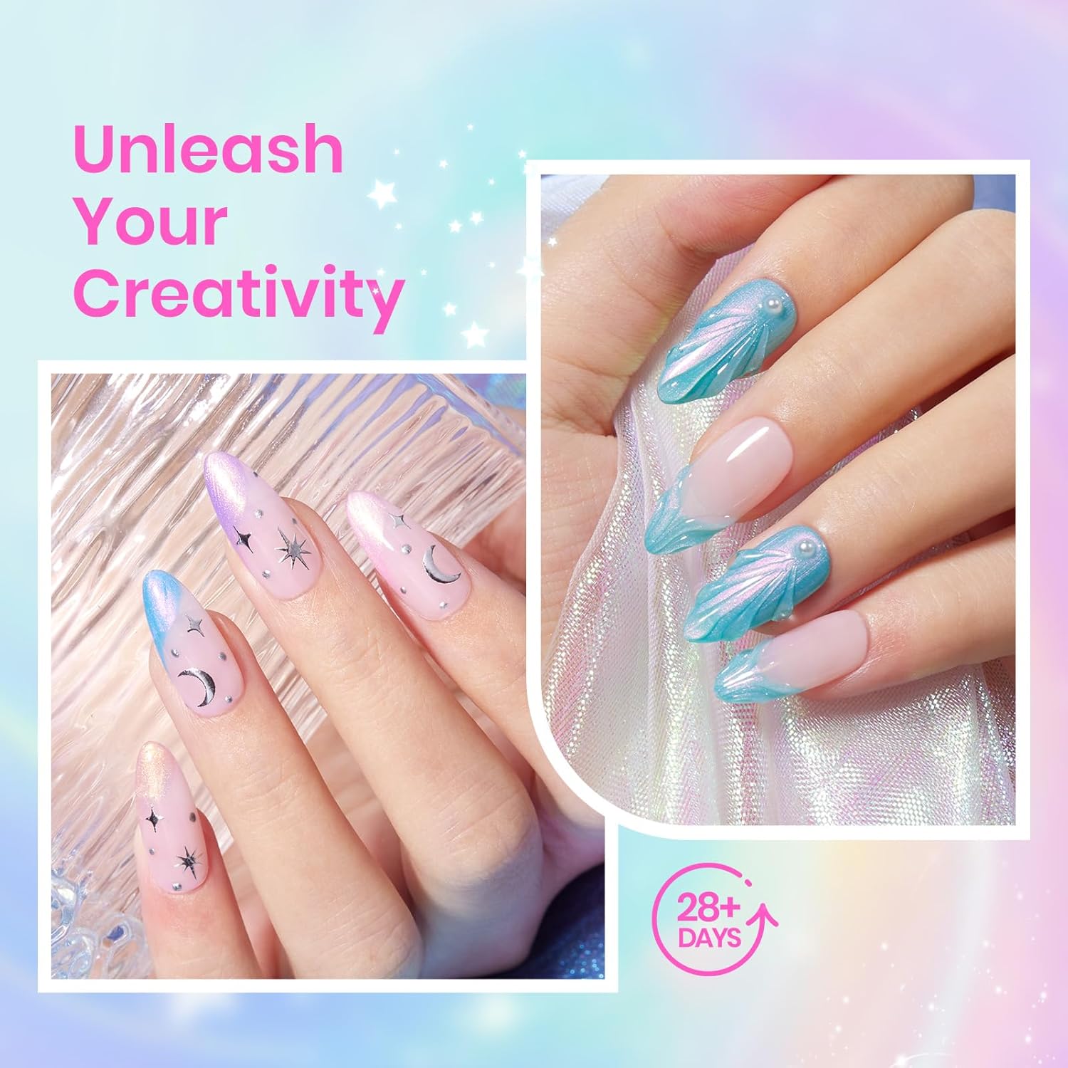 Beetles Pearl Gel Polish Set 6 Shimmer Glitter Colors for DIY Manicure Gift - Image 5