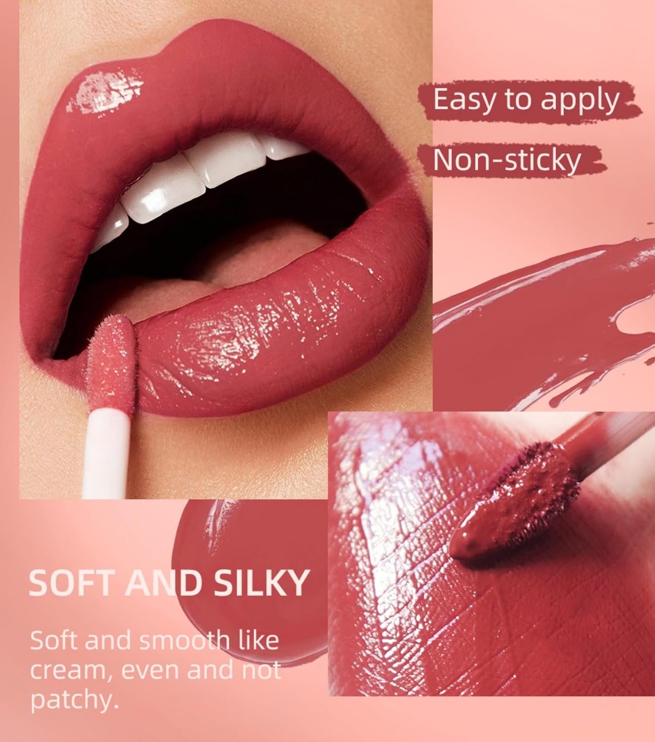 MAEPEOR 3-in-1 Lip Kit: Smooth Lipliner, Lipgloss, Velvet Matte Liquid Lipstick - Kit 11, Hot Chocolate - Image 5