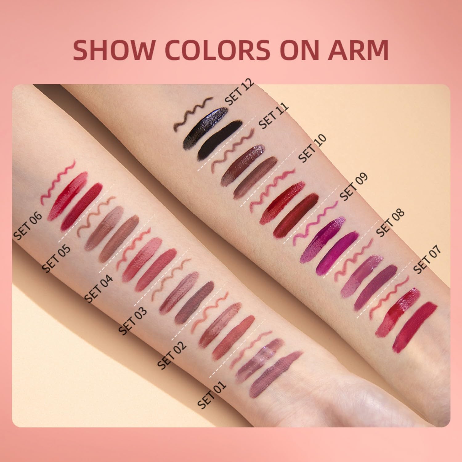 MAEPEOR 3-in-1 Lip Kit: Smooth Lipliner, Lipgloss, Velvet Matte Liquid Lipstick - Kit 11, Hot Chocolate - Image 2