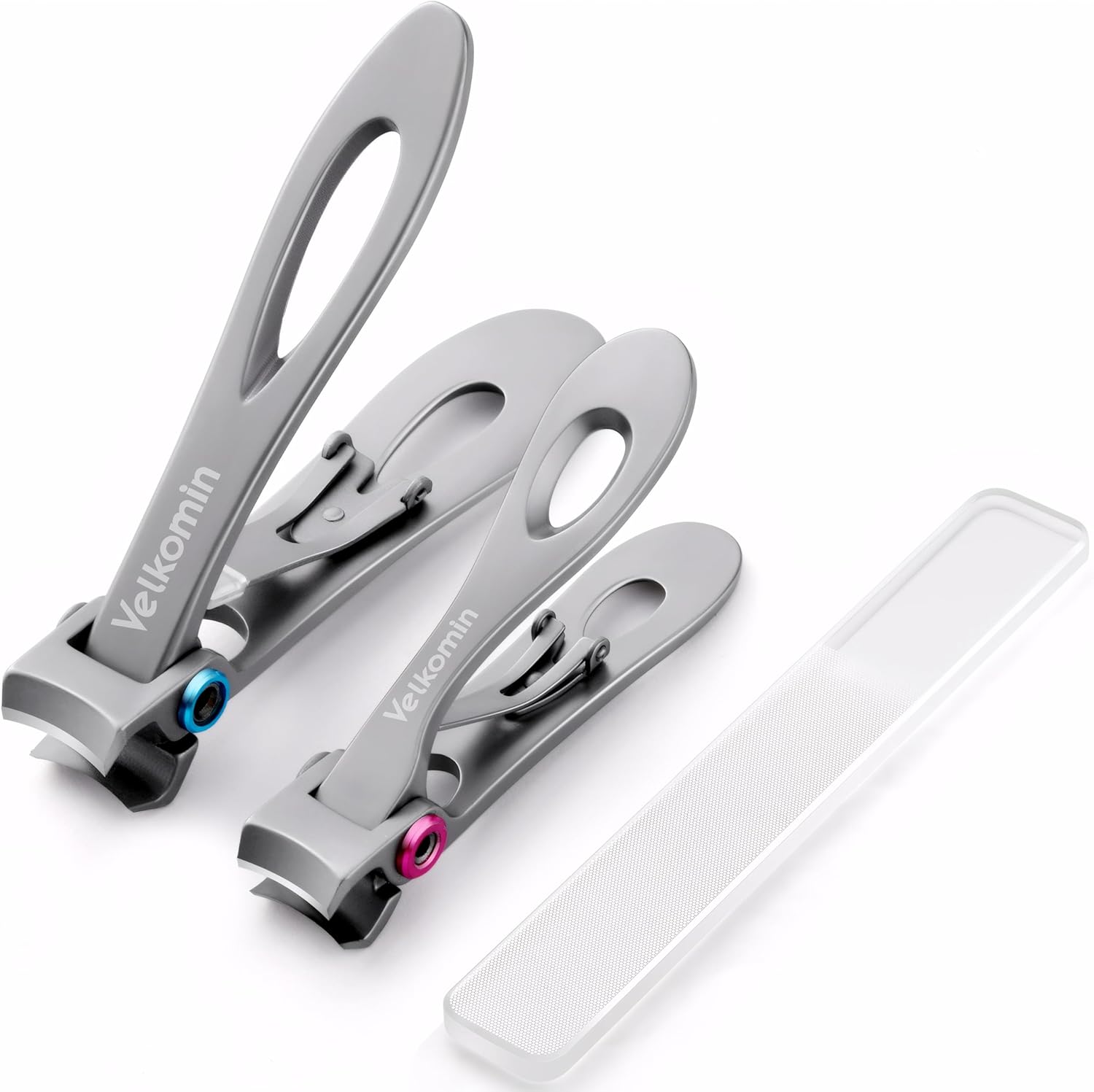 German Nail Clippers for Men, Toenails Clippers for Seniors, Ultra-Sharp & Durable, Large Fingernail Toe Nail Clippers Cutters Trimmers, 18-Month Replacement Warranty (3-Pieces)