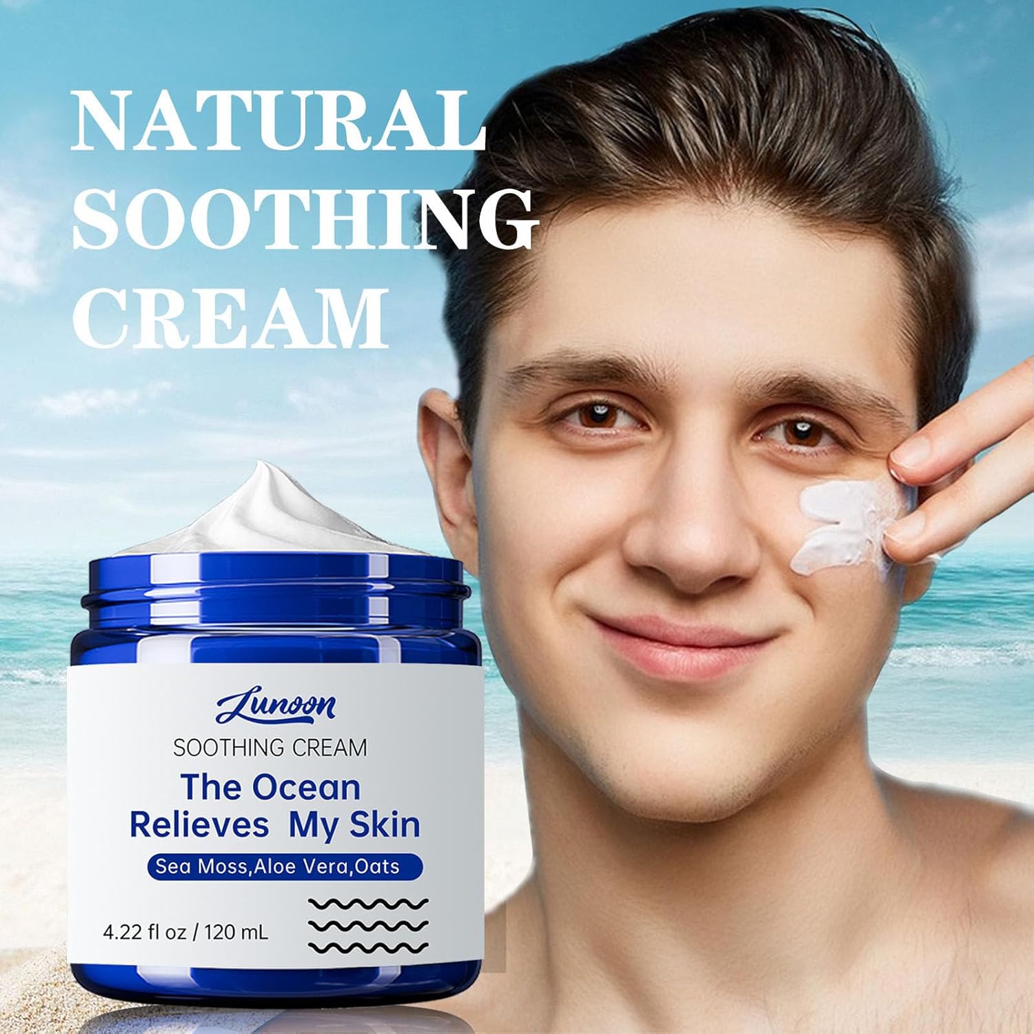 Natural Soothing Eczema Cream for Sensitive Skin Face Body Moisturizer 4 Oz - Image 4