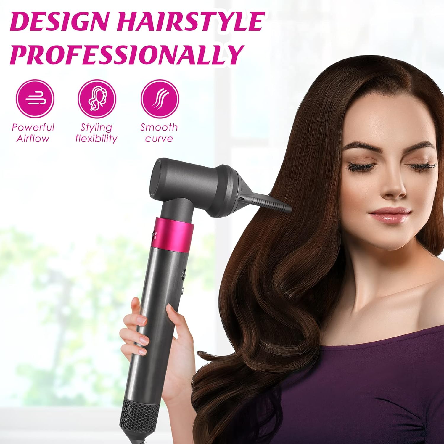 Dyson Airwrap Styler Concentrator and Adapter Kit with Hair Dryer Holder - Image 5