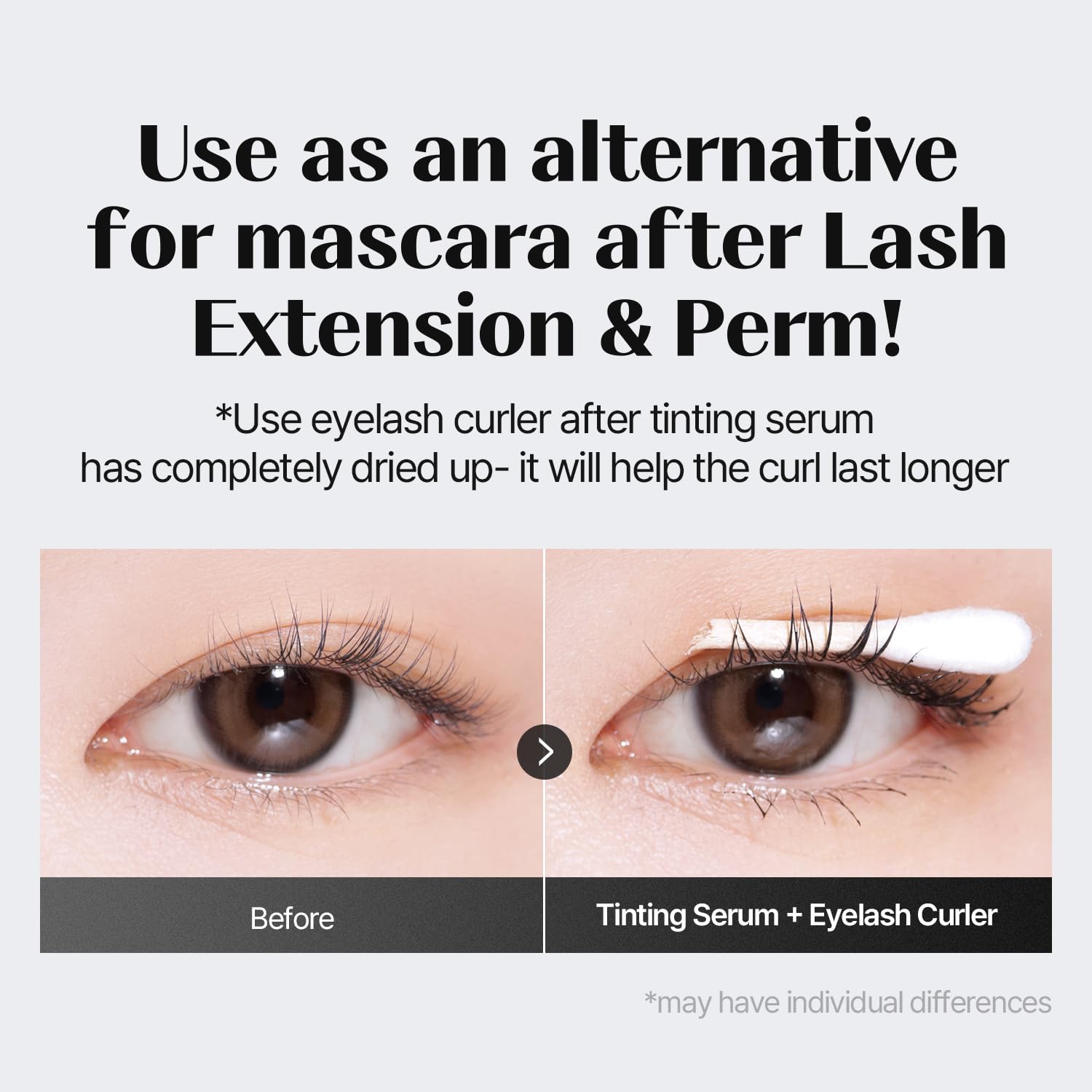 COSNORI Deep Black Vegan Eyelash Tinting Serum 0.3 oz Eyebrow Growth Enhancer - Image 6