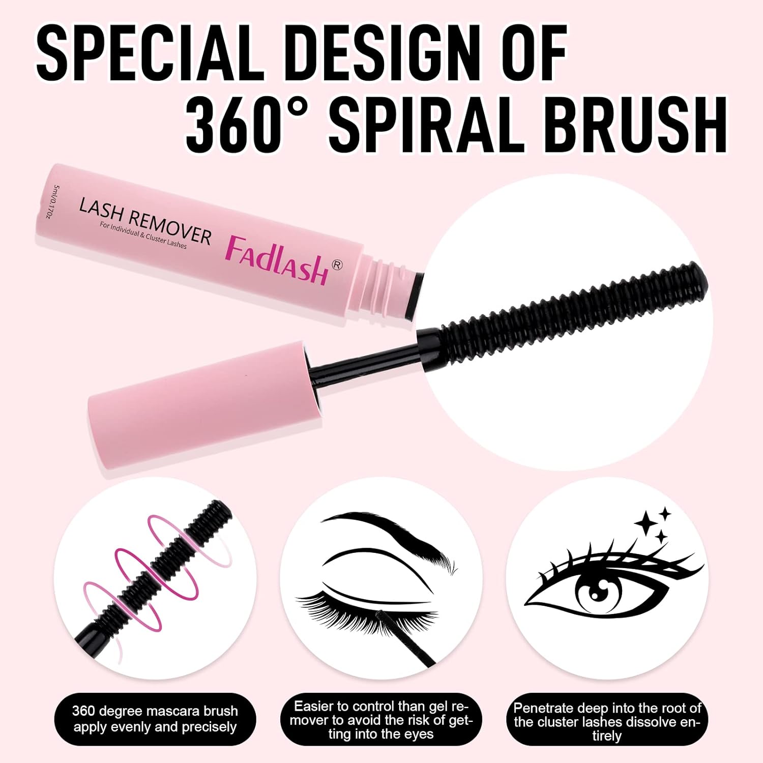 Soothing Cluster Lash Glue Remover 5ml for Gentle and Easy Removal - Image 3