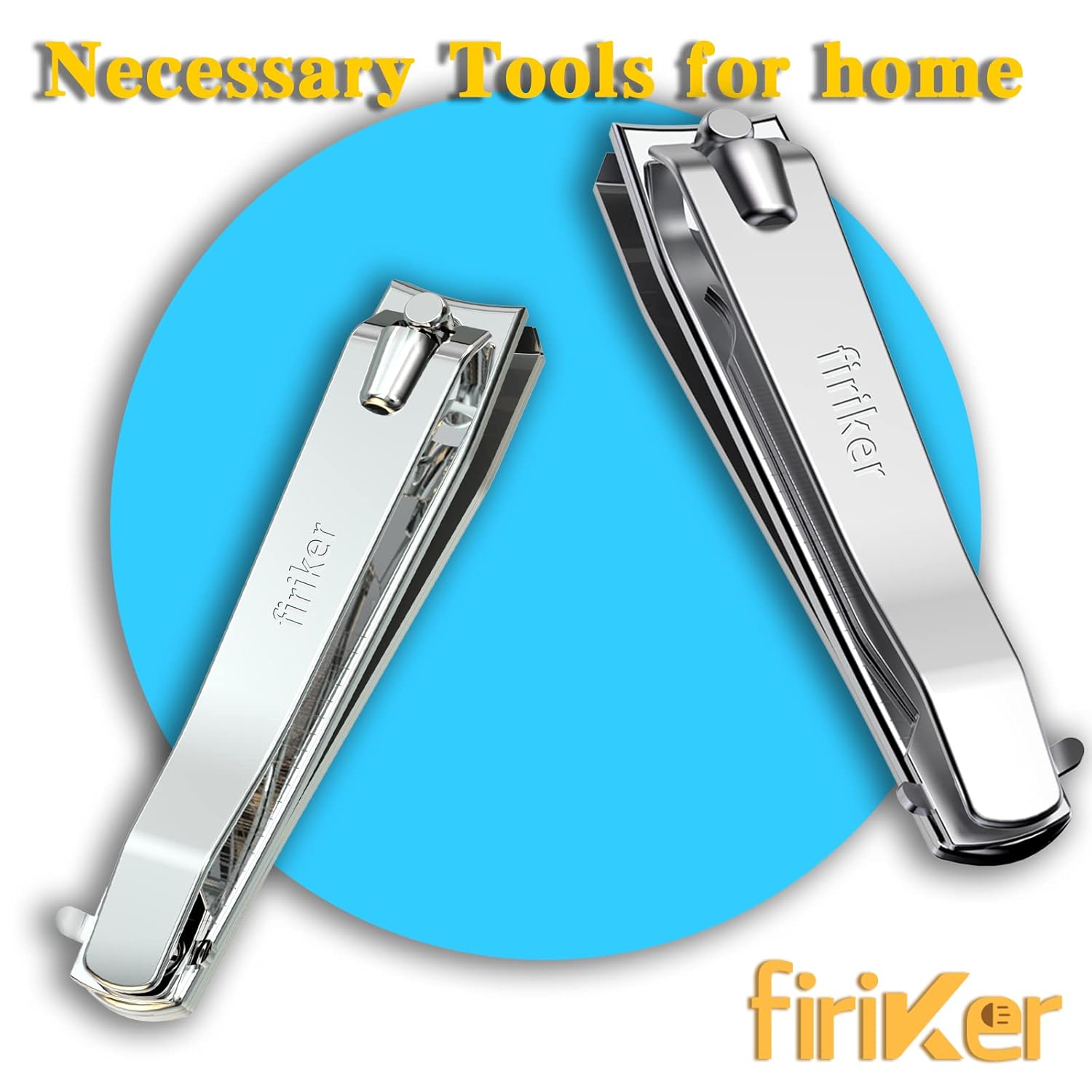 2-Piece Stainless Steel Nail Clipper Set with Built-in Nail Cleaner and File - Image 7