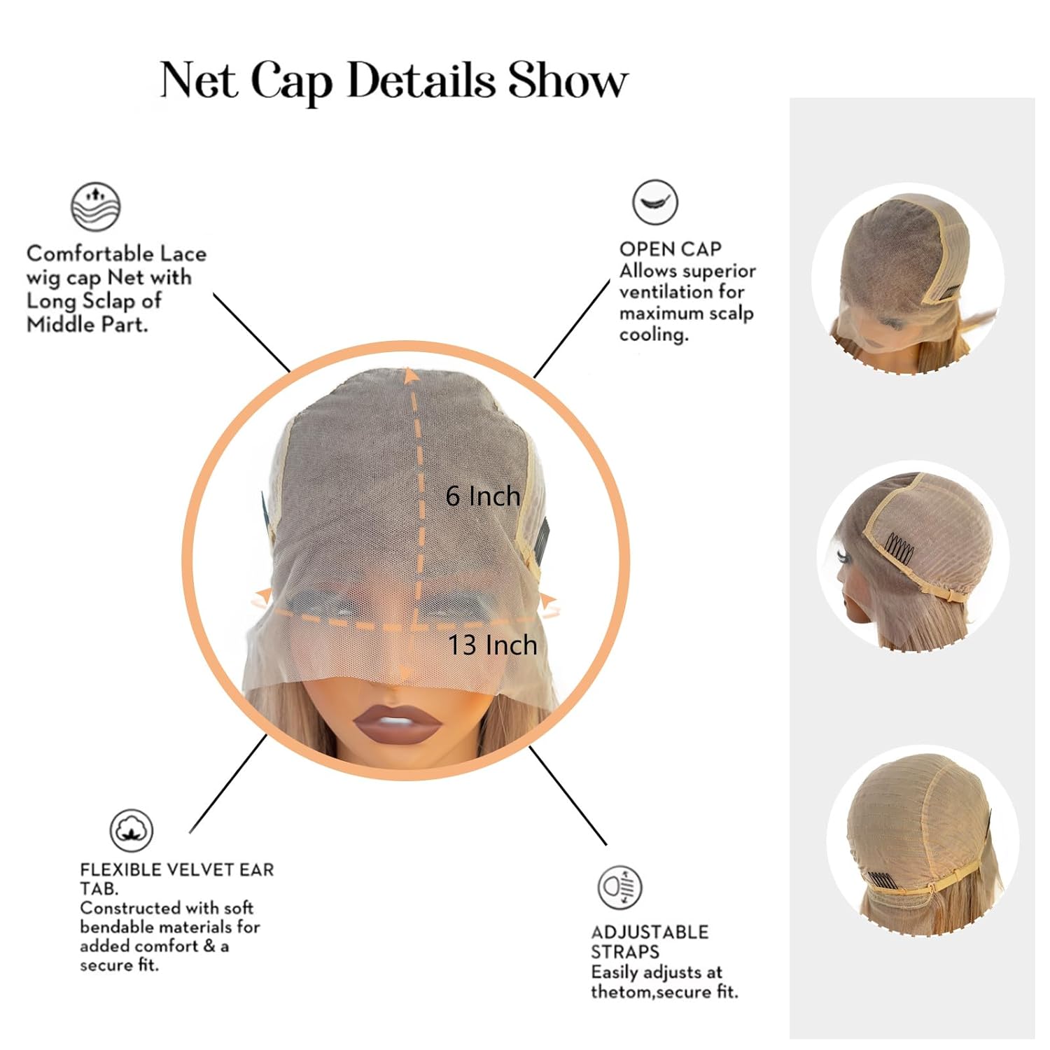 24-Inch Ash Blonde HD Lace Front Wig for Women, 180% Density, Pre-Plucked with Baby Hair - Image 2