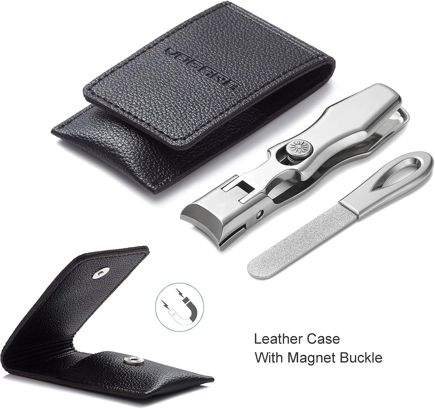 Ergonomic Long Handle Nail Clippers for Thick Nails with Integrated Catcher for Men & Women - Image 3