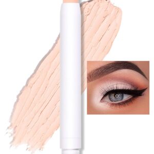 Erinde Waterproof Cream Eyeshadow Stick, Matte Nude Eye Shadow Sticks, Longwear Blendable High Pigmented, Neutral Eye Shadow Sticks Matte for Older Eyes, Smokey Eyeshadow Pencil Crayon, Nude beige