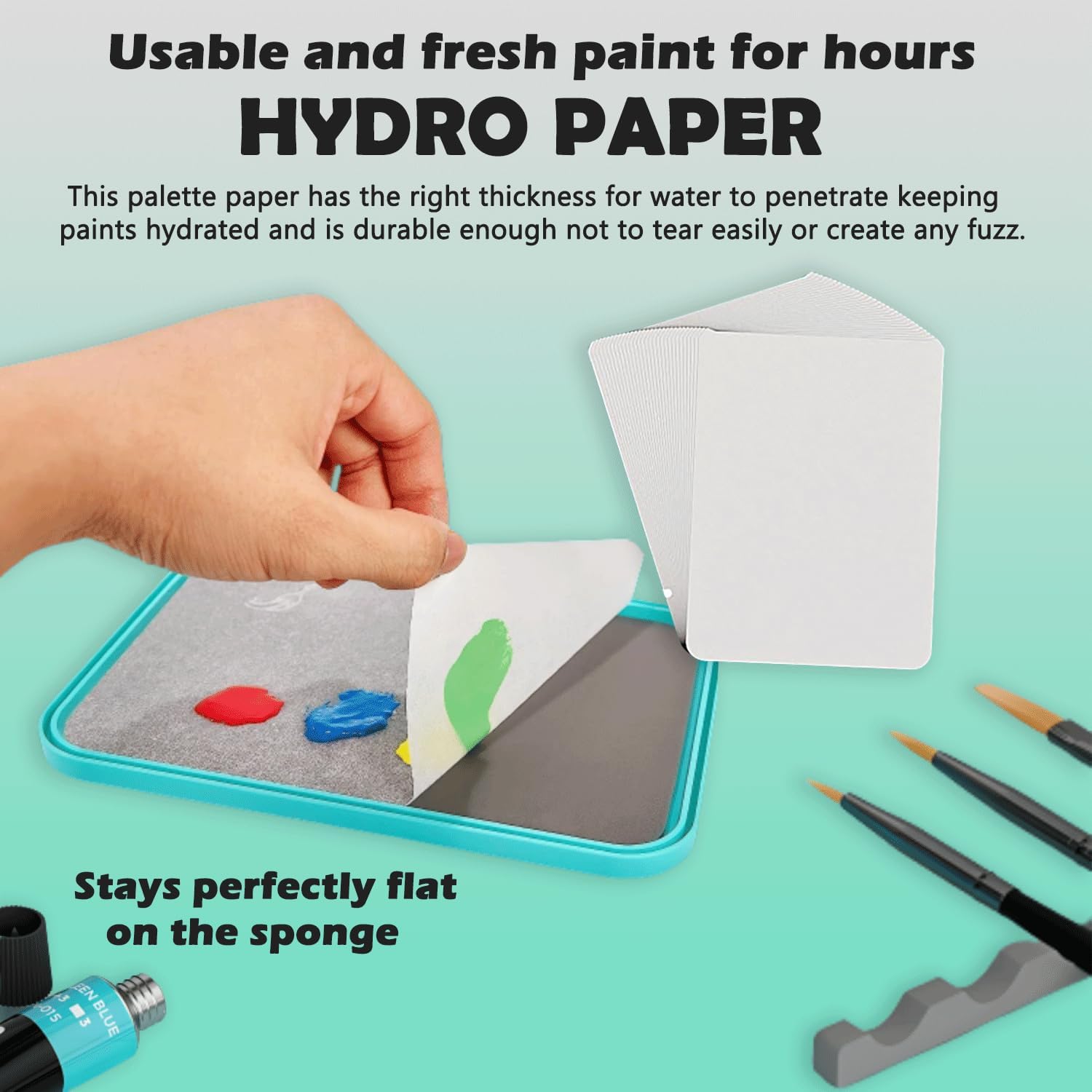 Wet Palette for Miniature Painting with Brushes and Plates, Airtight Travel-Friendly Design - Image 7
