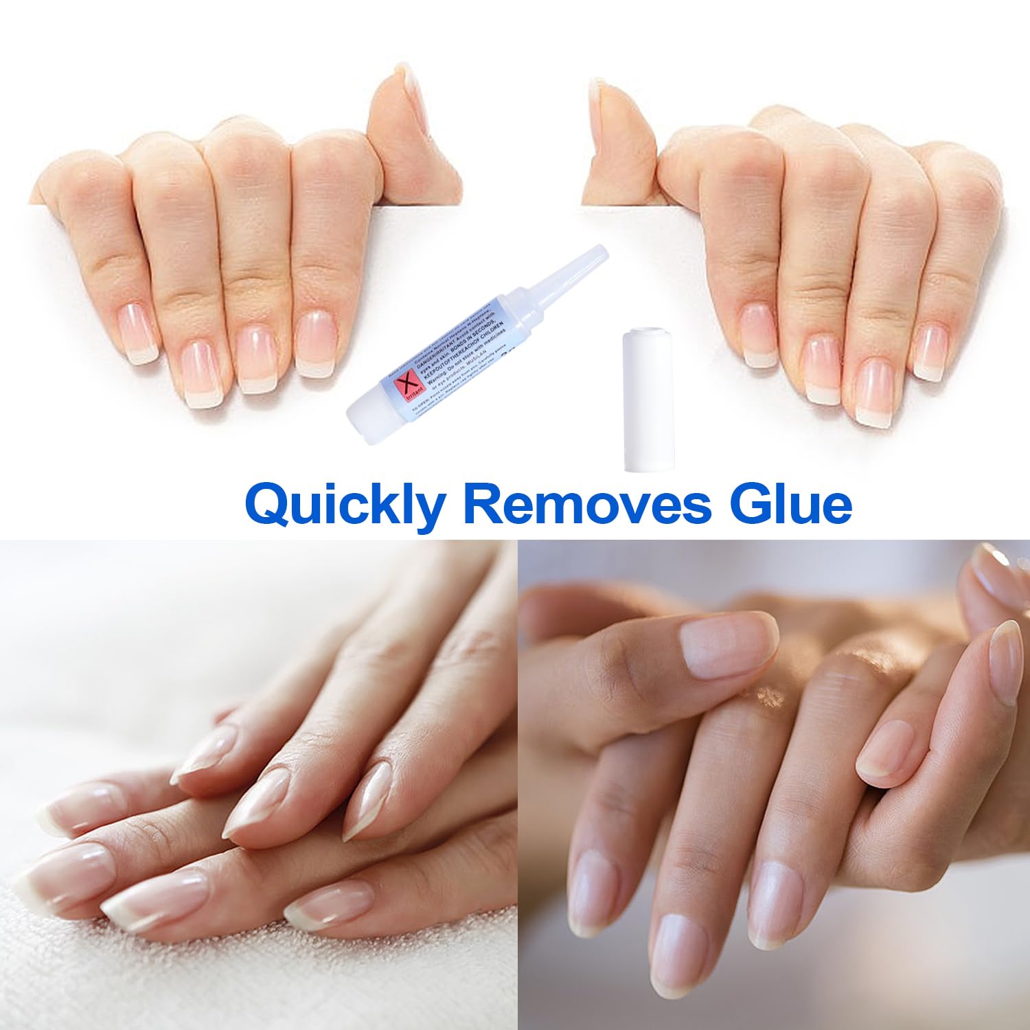 11 Piece Acetone-Free Nail Glue Remover for Press On Fake Nails - Image 5