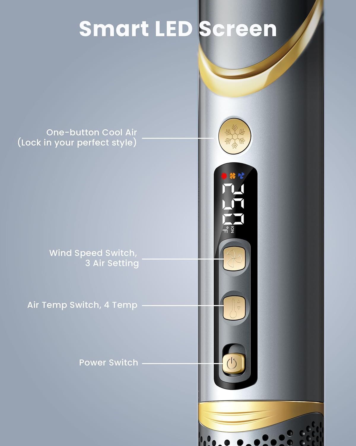 Easywave 5-in-1 Professional Air Wrap Hot Air Brush Styler for Fast Drying and Styling - Image 7