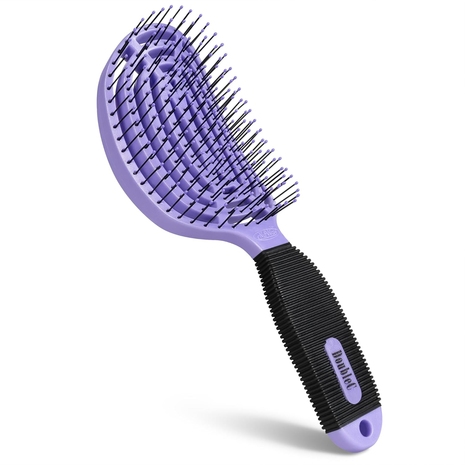 NuWay 4HAIR DoubleC Violet Detangling Brush U.S. Patented Design Hair Dryer Safe - Image 2