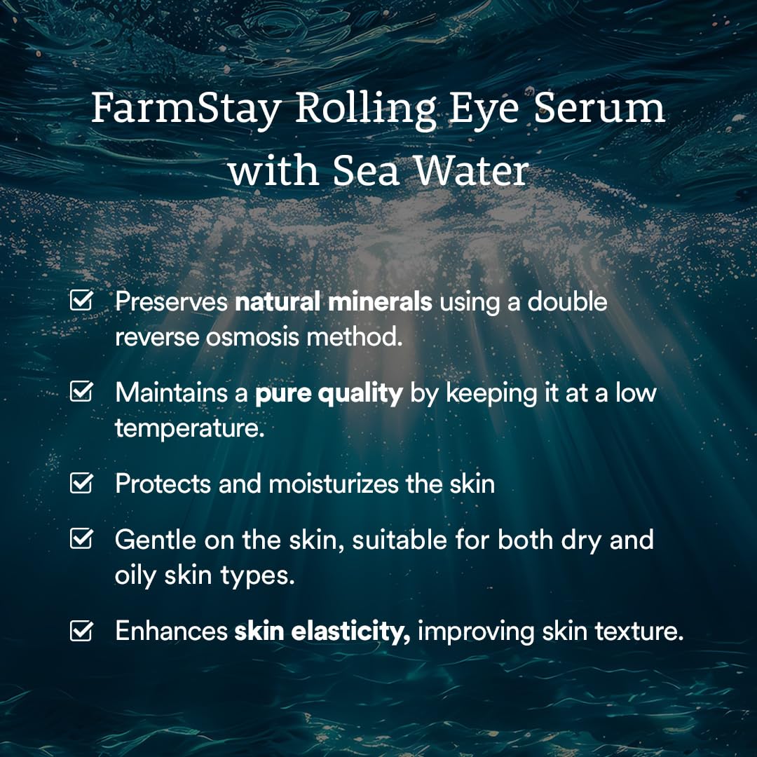 Farmstay Retinol Eye Serum Roller 0.84 fl oz with 2% Niacinamide and Collagen - Image 6