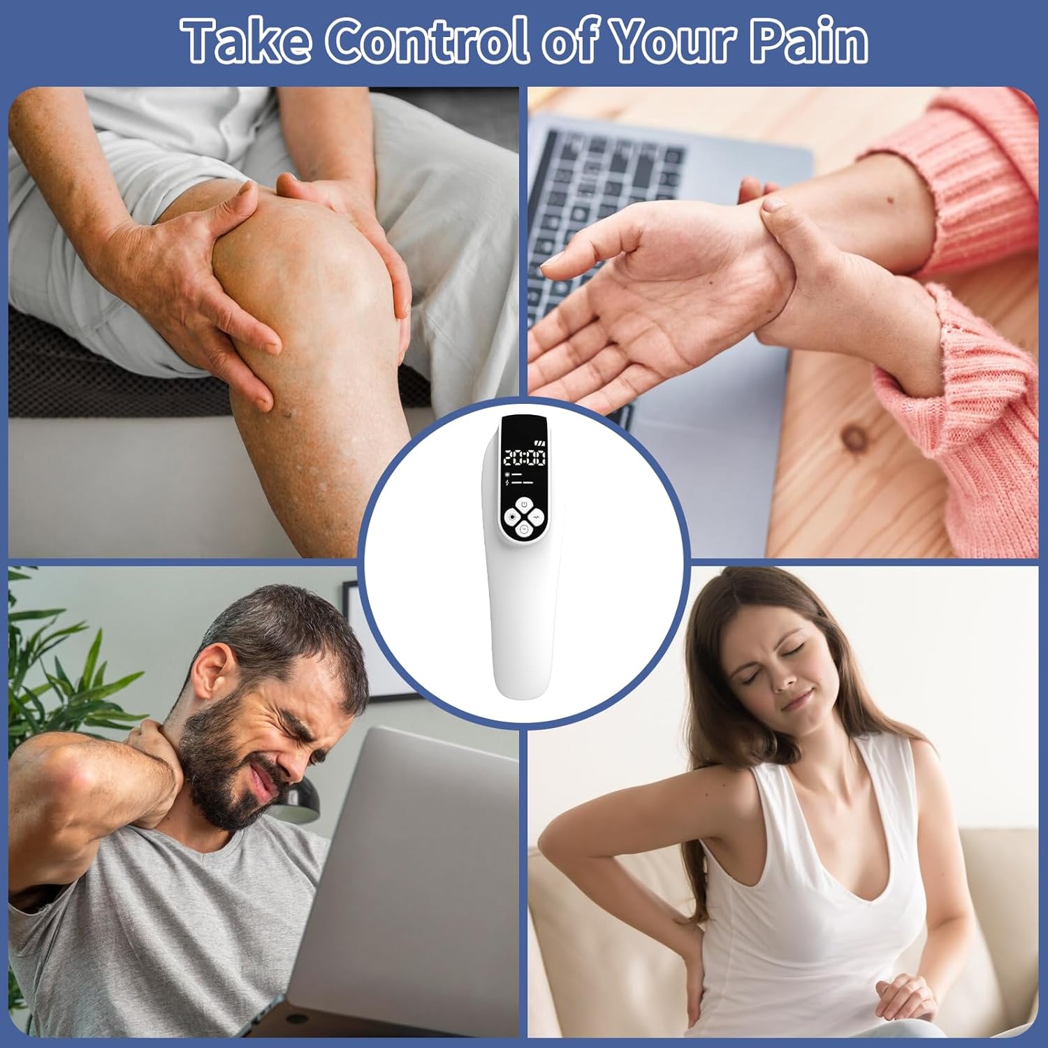 2-in-1 Cold Laser Pain Relief Device, Near Infrared Light Therapy for Joints and Muscles, 808nm Wavelength - Image 5