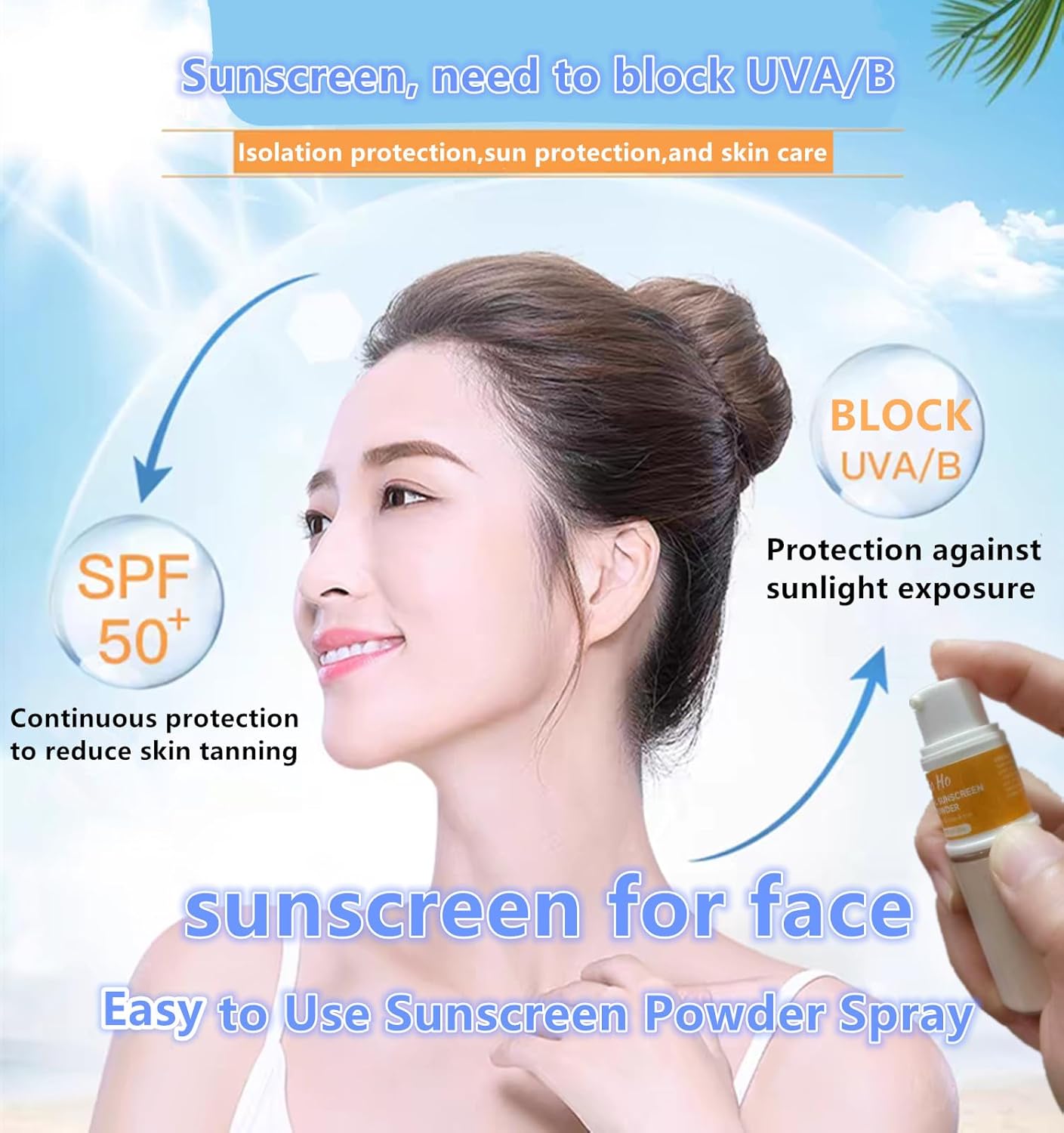 Go Ho SPF 50 Mineral Sunscreen Setting Powder Translucent Natural Matte Finish 0.5 oz - Image 5