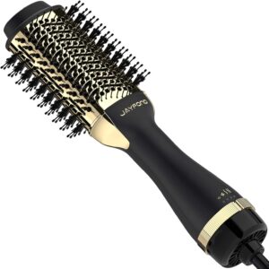 Hair Dryer Brush Volumizer, Ionic Technology, ALCI Safety, 360 Swivel Cord, Gold