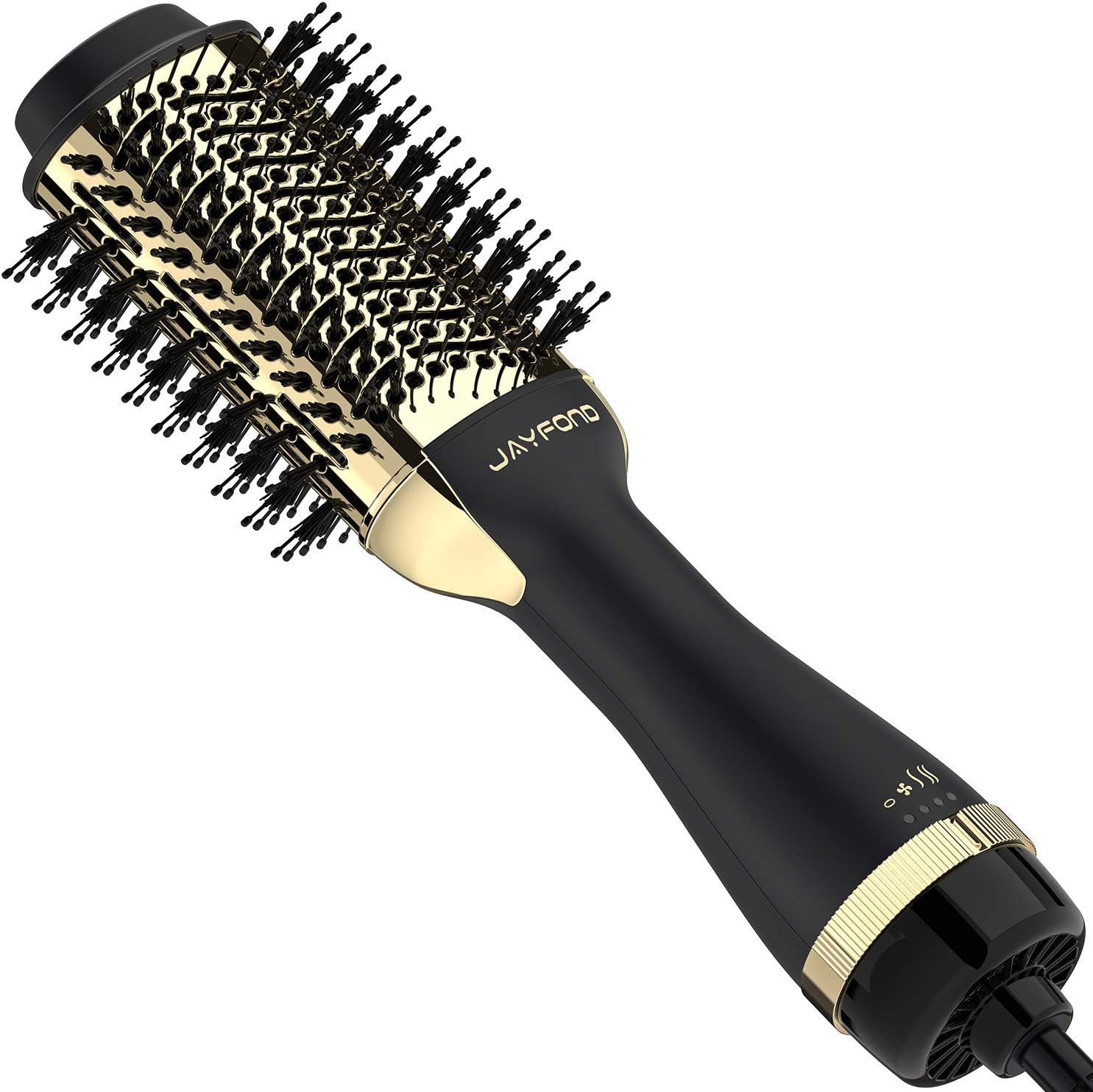 Hair Dryer Brush Volumizer, Ionic Technology, ALCI Safety, 360 Swivel Cord, Gold