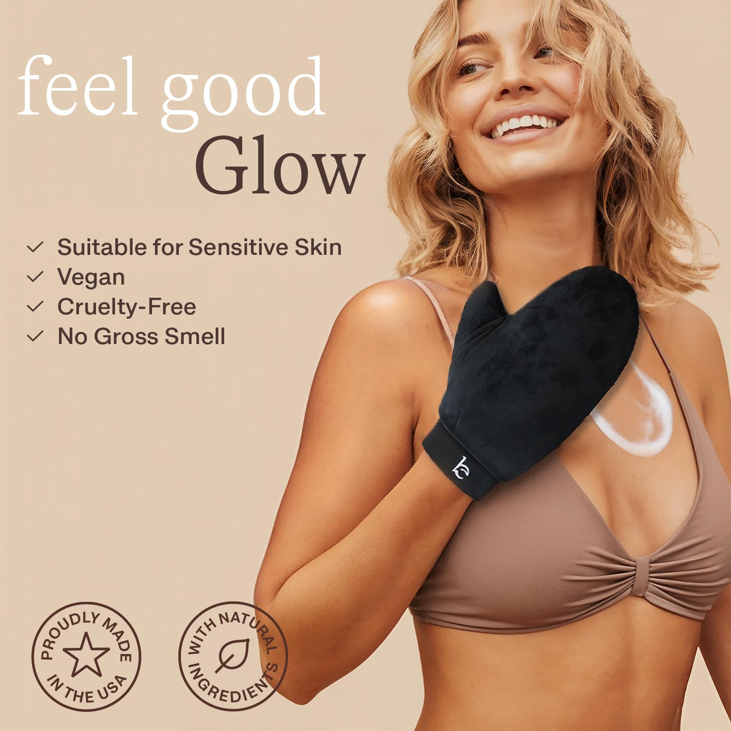 Self Tanner Mousse Kit with Mitt - Natural & Organic Ingredients, Medium to Dark, 8 oz - Image 4
