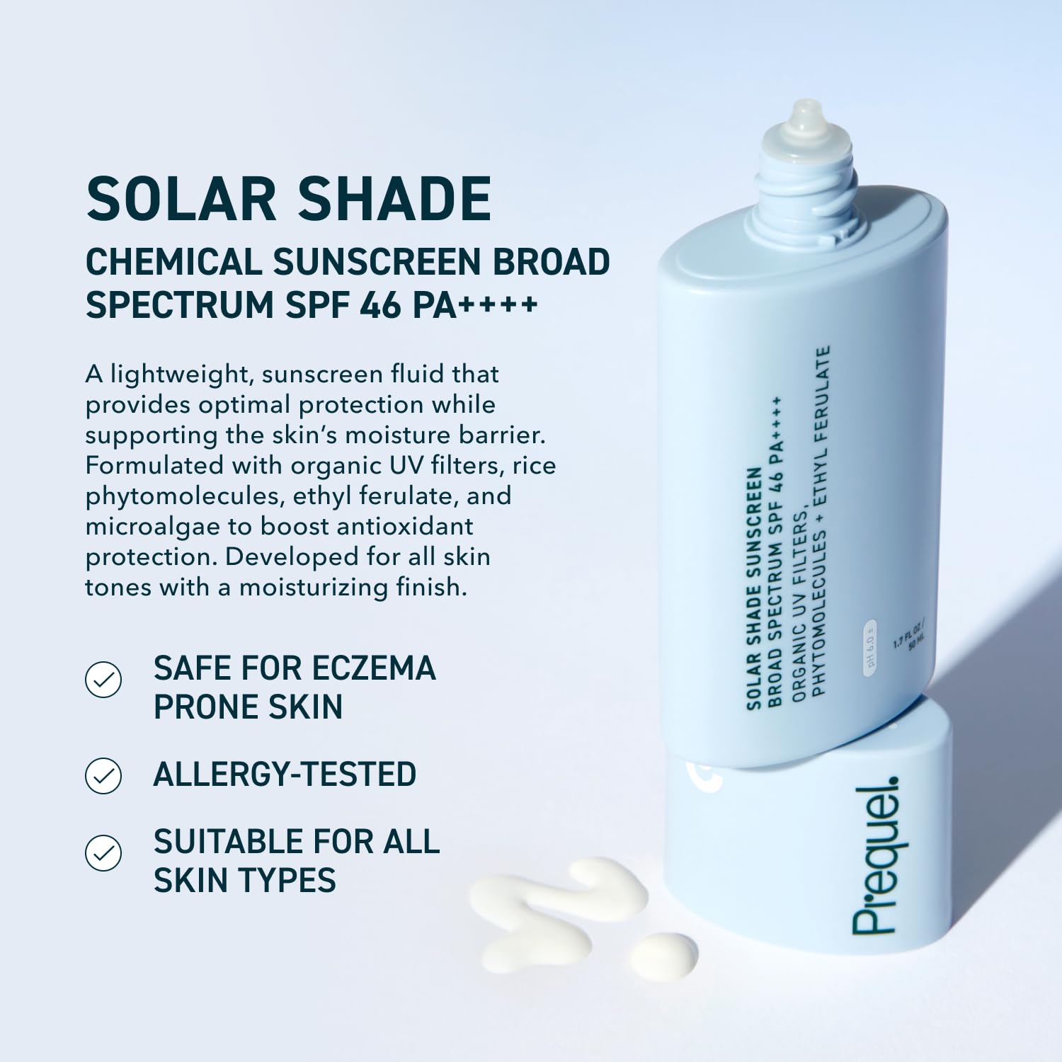 Hydrating Face Sunscreen SPF 46 PA++++ with Moisturizing Sunblock 1.7oz Travel Size - Image 2