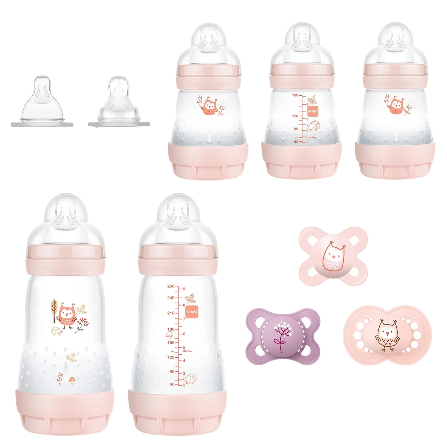 MAM Newborn Essentials 9-Piece Matte Baby Pacifier Gift Set for Oral Health - Image 2