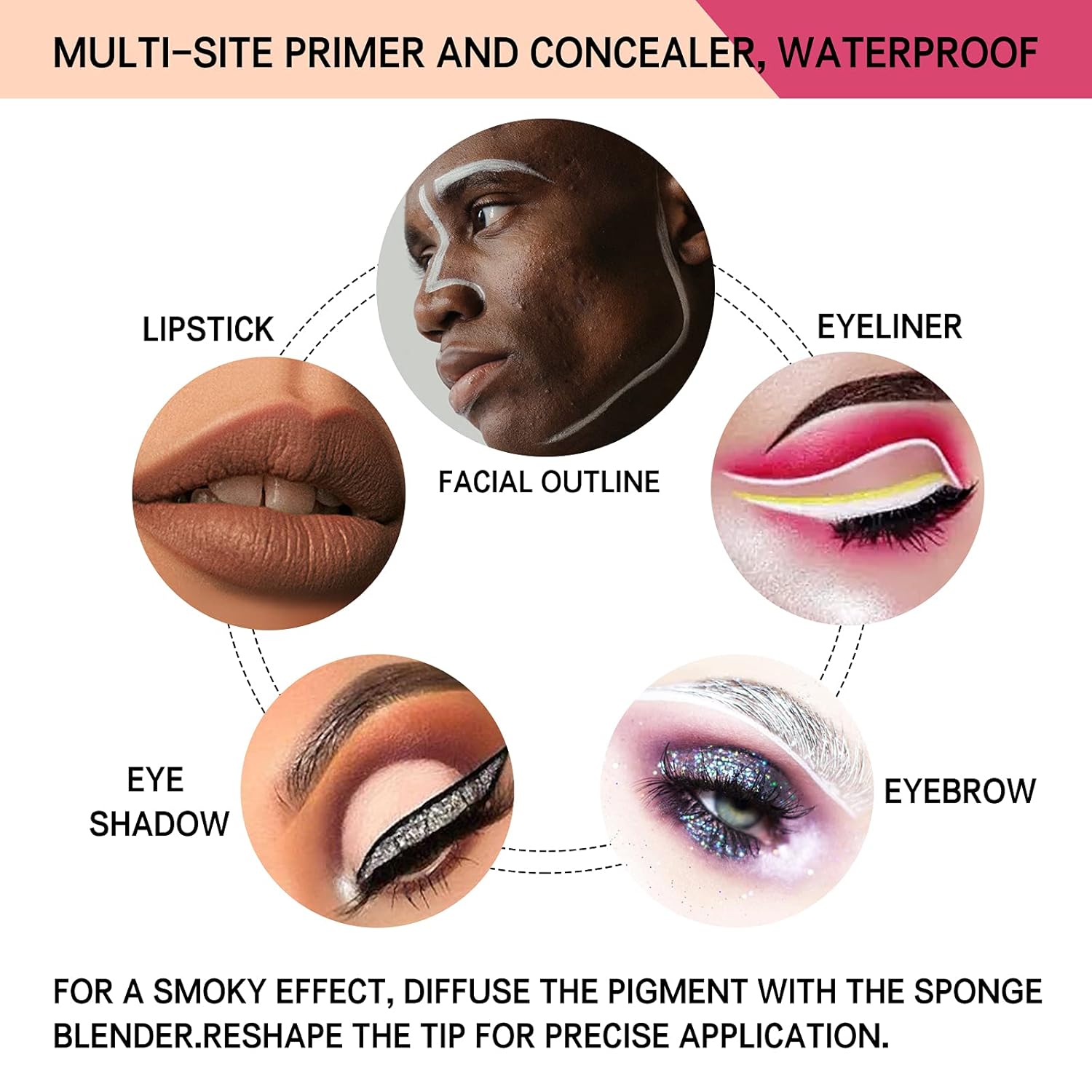 2 Pack Matte Eyeshadow Primer for Oily Lids Waterproof Long Lasting No Crease Makeup - Image 7