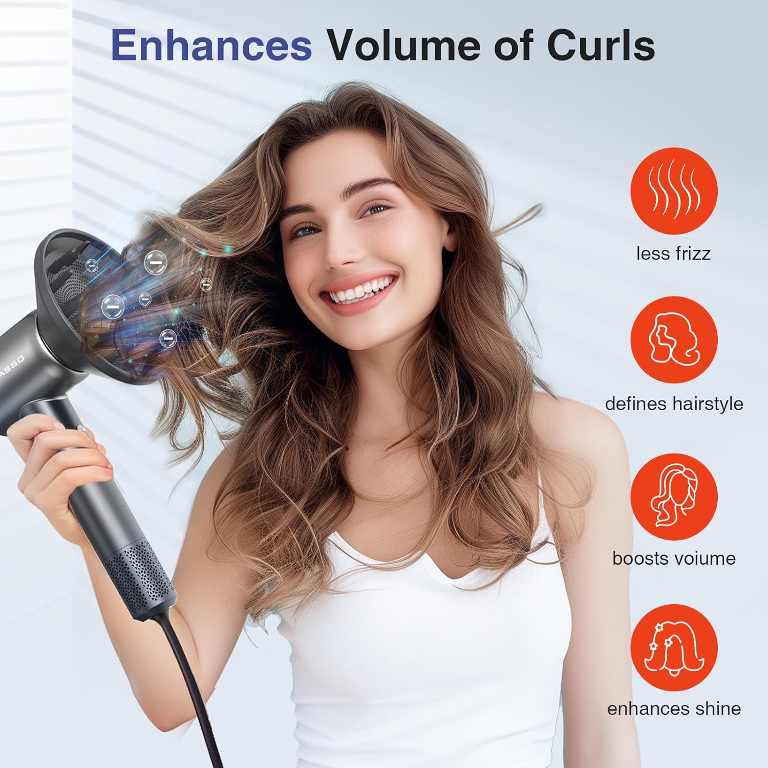 Professional 110,000 RPM High-Speed Blow Dryer with Negative Ionic Technology and HD Display - Image 6