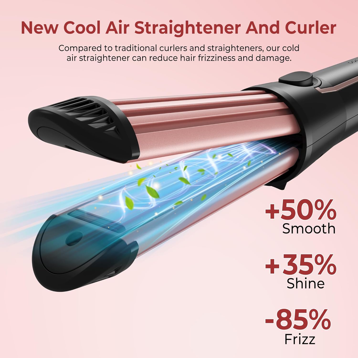 1 Inch 2-in-1 Ceramic Hair Straightener and Curler with 5 Heat Settings - Image 3