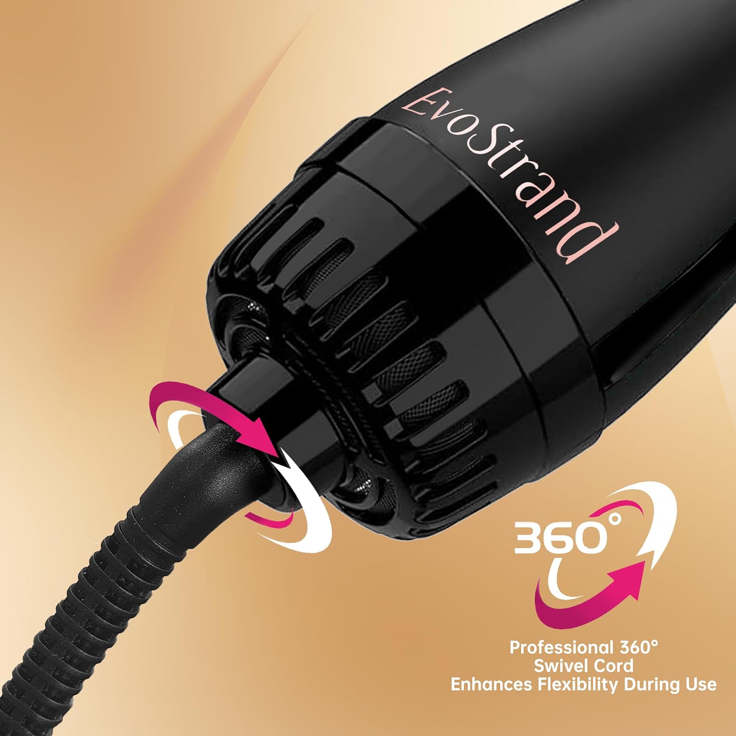 2-in-1 Professional Hair Dryer Brush Styler Volumizer 3 Heat Settings - Image 6