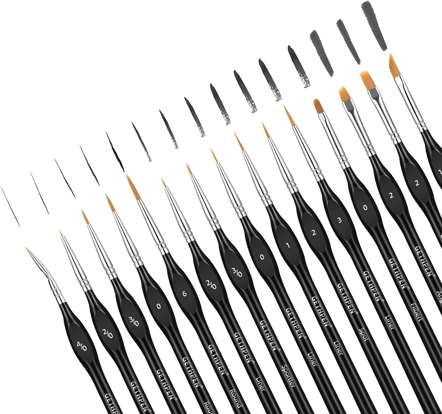 15 Piece Extreme Detail Paint Brush Set for Acrylic Watercolor Oil Fine Detailing - Image 7