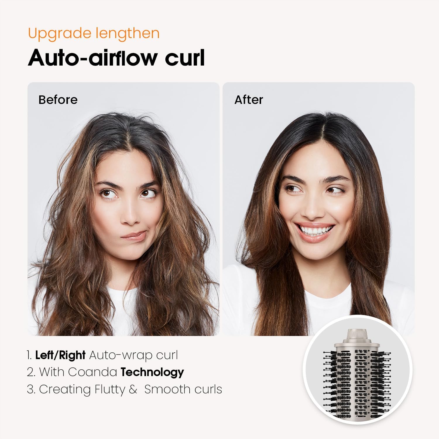 1400W 2-Inch Round Hair Dryer Brush for Quick Blowouts and Professional Styling - Image 4