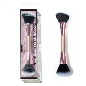 Contour brushes for makeup,Double Ended Foundation Makeup Brushes for Blending Liquid Powder Concealer Cream Cosmetics Blush Contour Brush